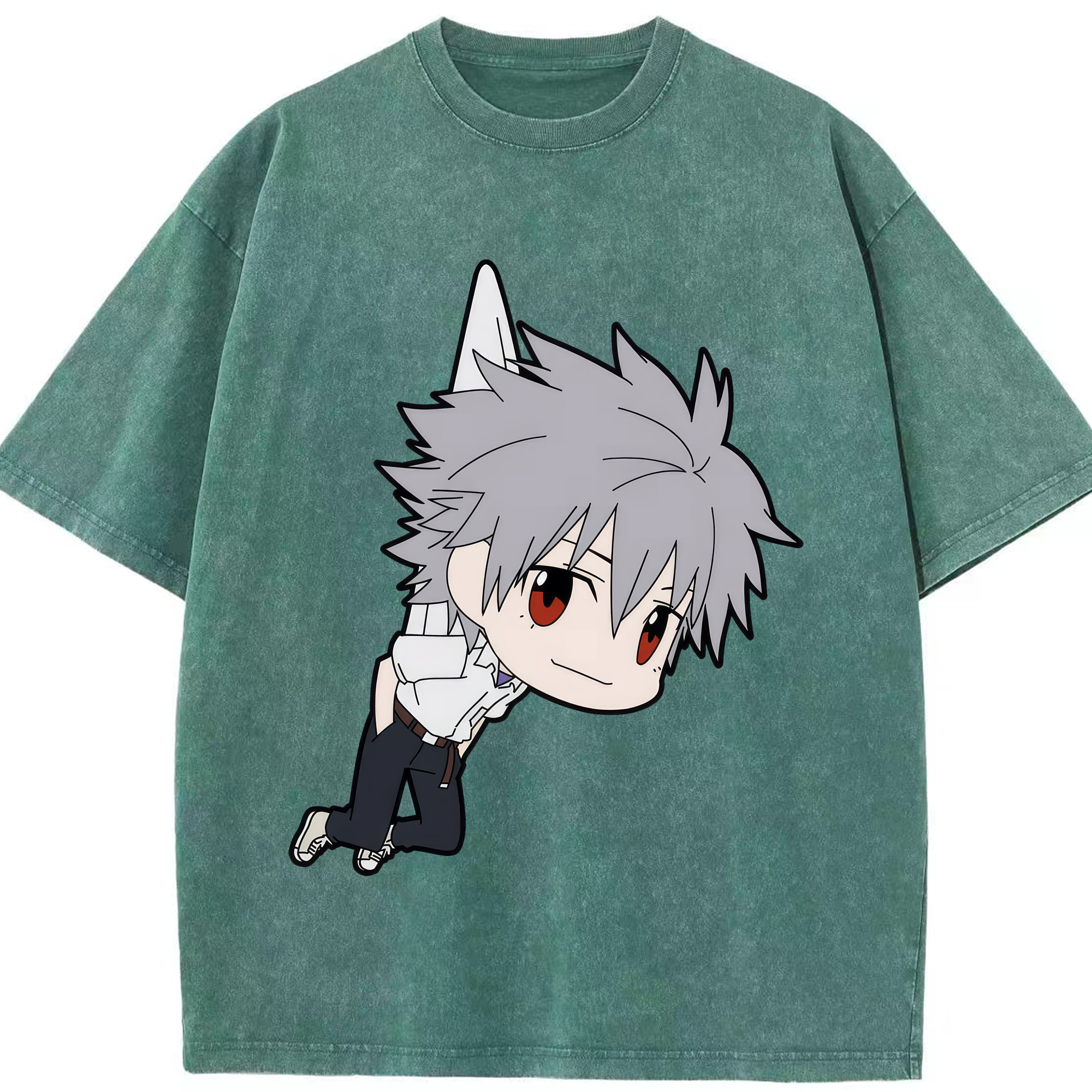 （画像用） EVA 新世紀エヴァンゲリオン 綿100% ヴィンテージ風 半袖Tシャツ（フロントプリント）